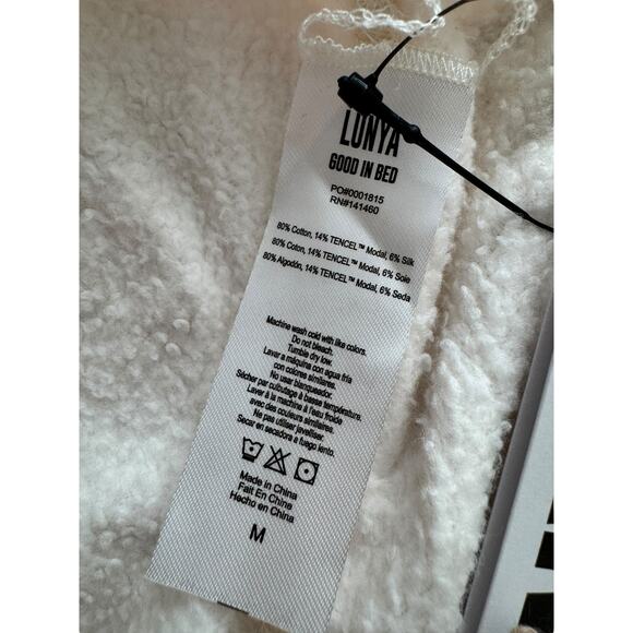 LUNYA Silksweats Reversible Silk Blend Jogger Cream Women's Size M Loungewear - Picture 8 of 10